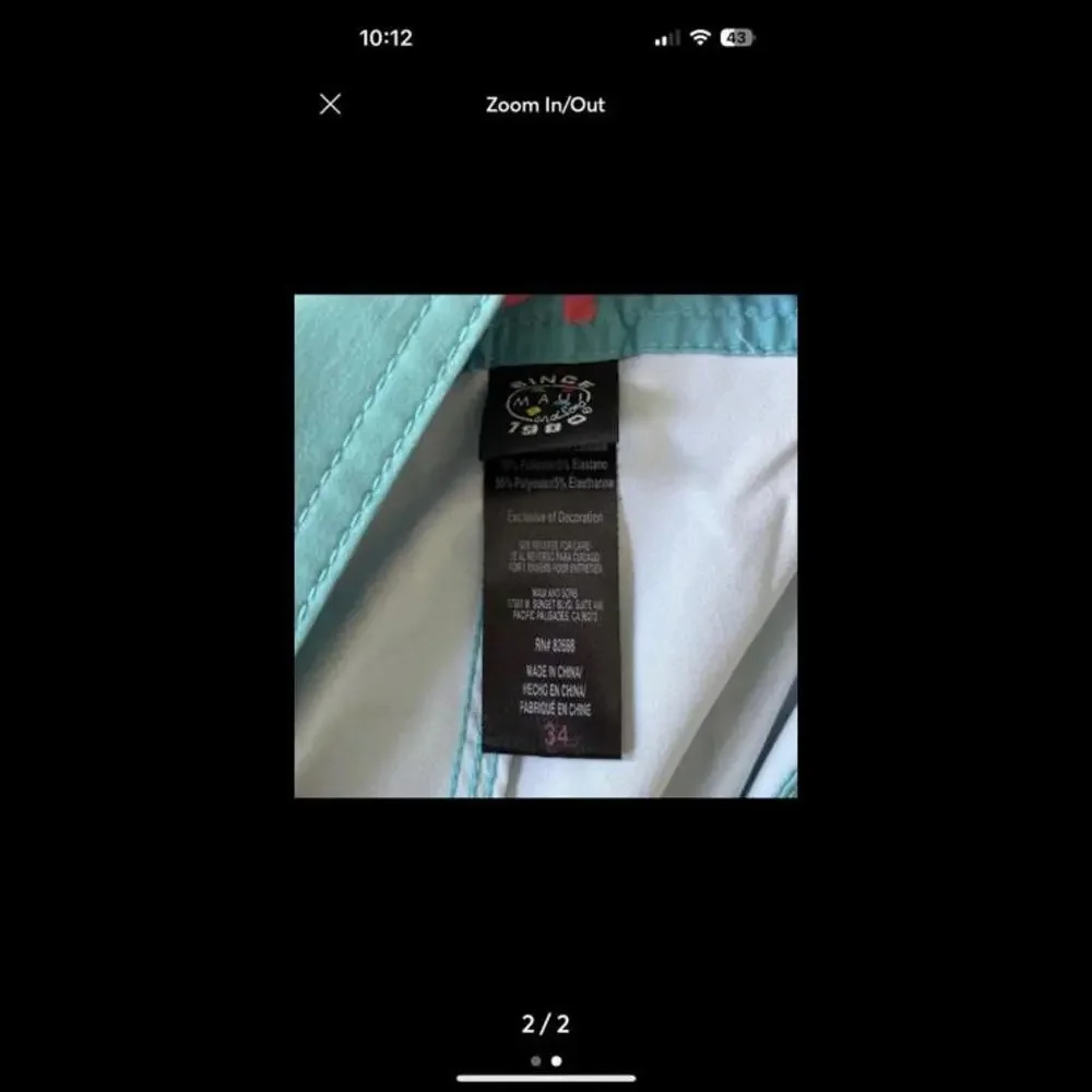Maui And Sons Swim‎ Board Shorts 34